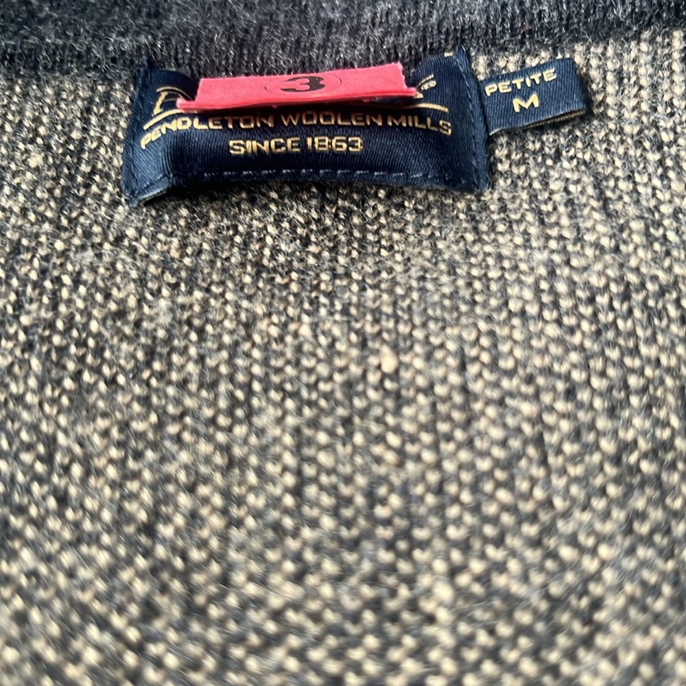 Pendleton Wool Open Front Sweater - image 3